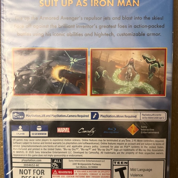 Marvel Iron Man VR Game for PlayStation - Red and Gold - Picture 2 of 3